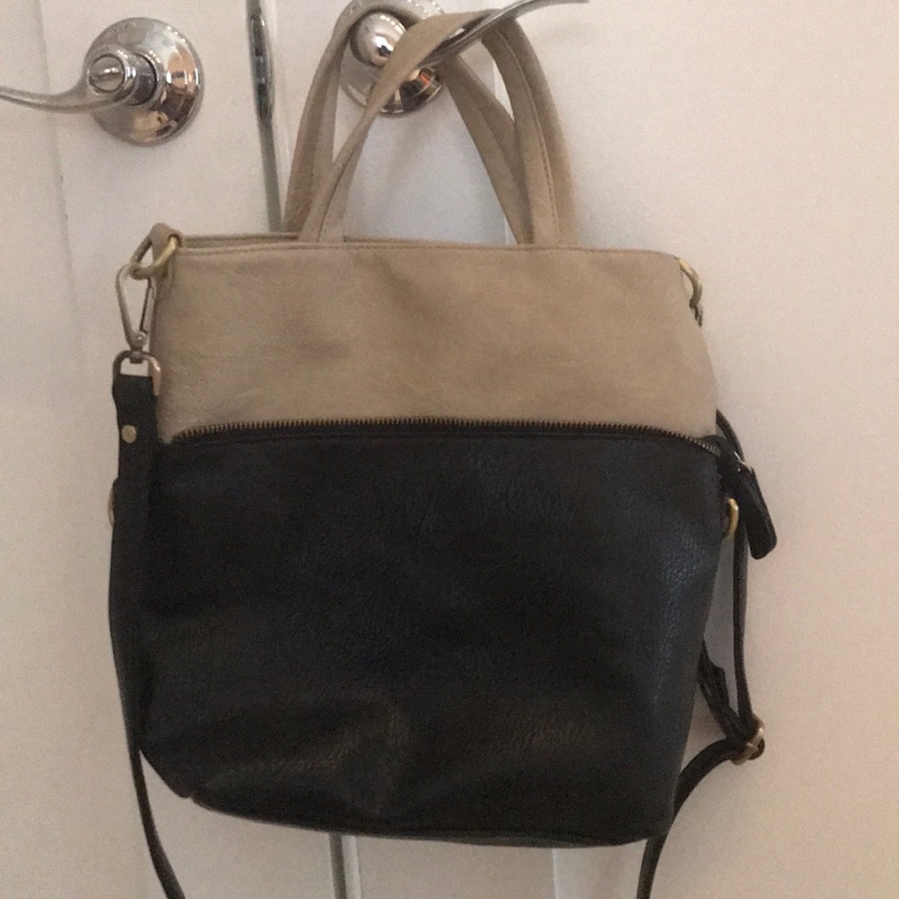 Free people black and Gray purse/clutch
